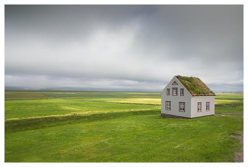 Iceland House Landscape Nature