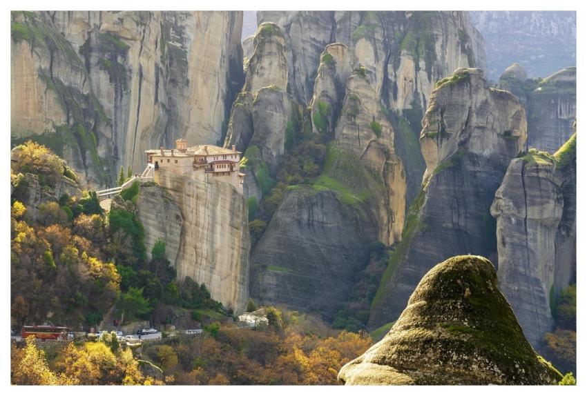 Meteora Greece Monastery Landscape