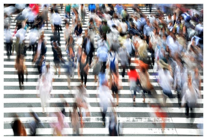 Pedestrians People Busy Movement