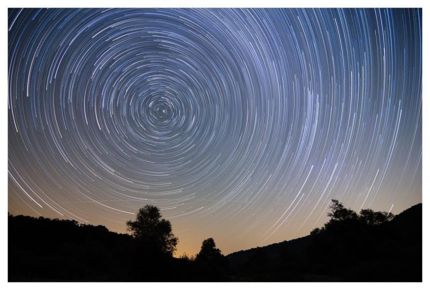 Star Trails Long Exposure Night Sky