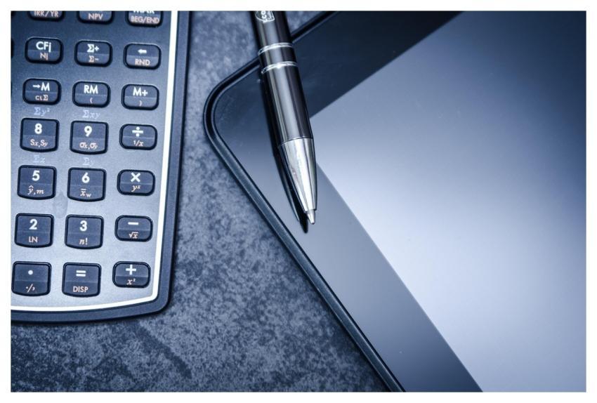 Tablet Calculator Business Pen