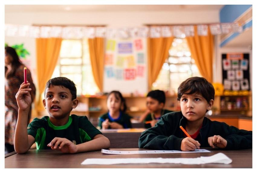 School Classroom Students Children