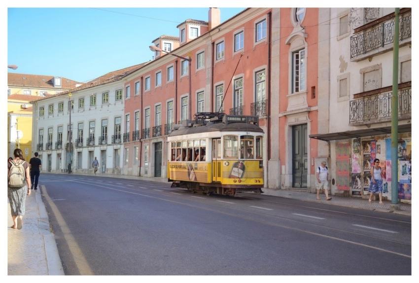 Cityscape Street Shops People