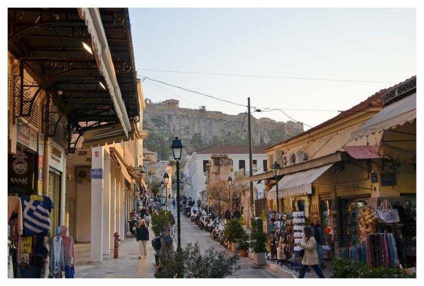 Cityscape Athens Greece Street