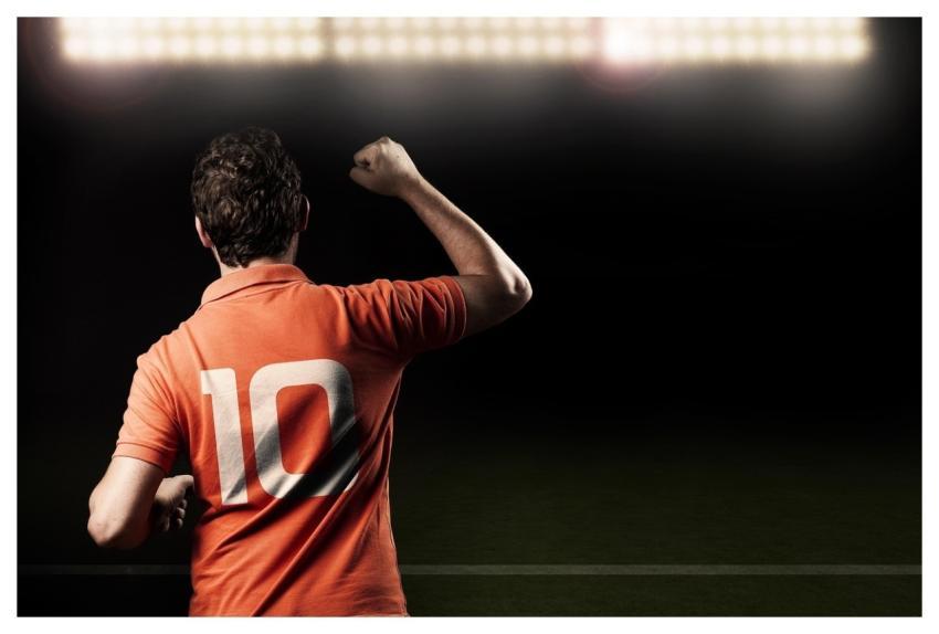 Vitoria Celebration Soccer Field Sport