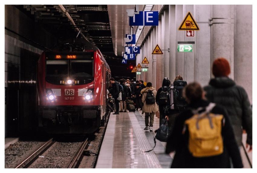 Train Railroad Station Passengers