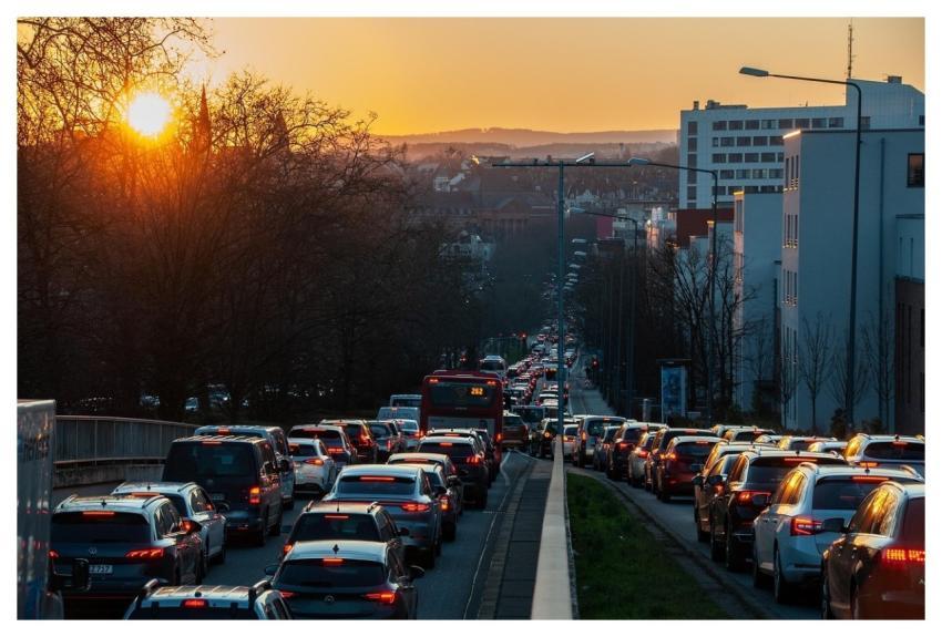 Traffic City Traffic Jam Nature