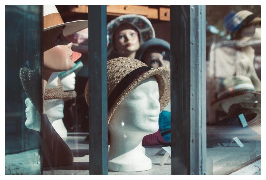 Mannequin Heat Hats Store Window