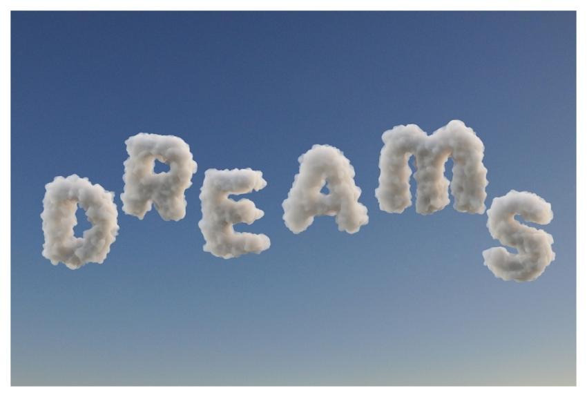 Dream Clouds Sleep Text