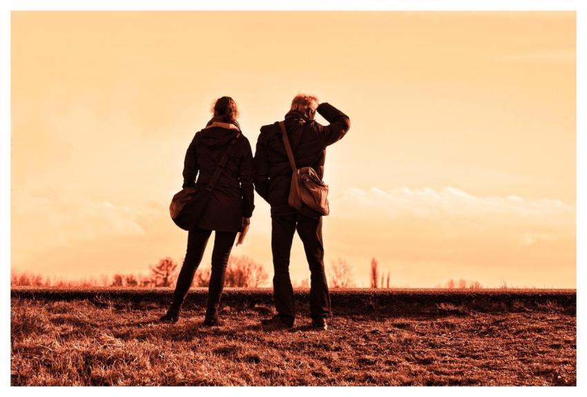 People Travelers Together Standing