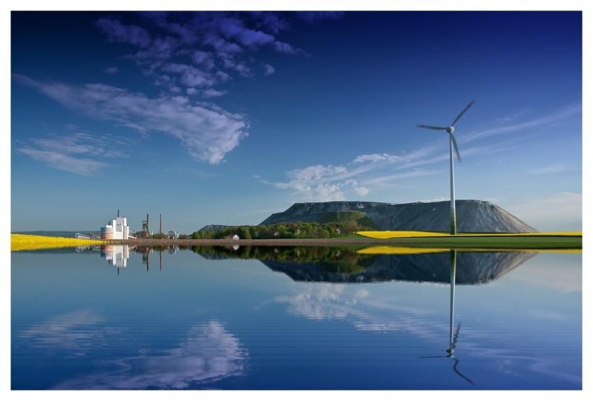 Potassium Salt Salt Mine Dump Nature