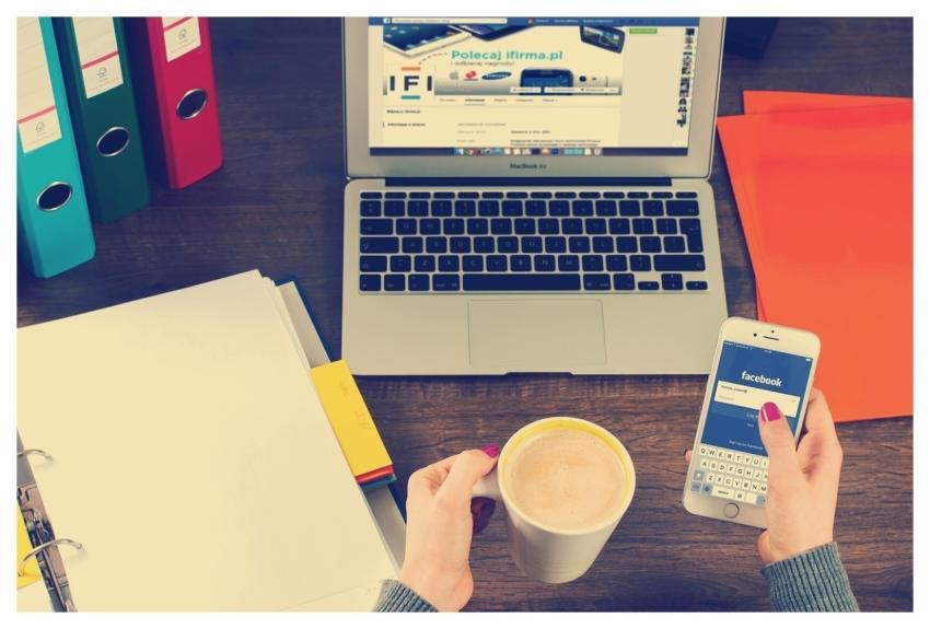 Laptop Iphone Workspace Hands