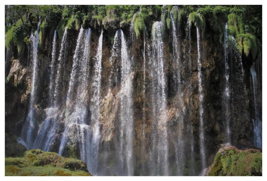 Plitvice Cascade Brown Waterfall The Nature Reserv