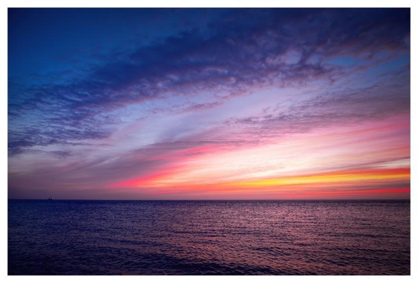 Sea Sunset Outdoors Dusk