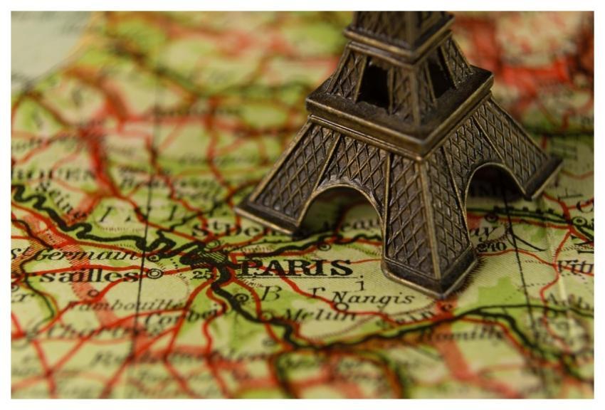 Eiffel Tower France Landmark Map