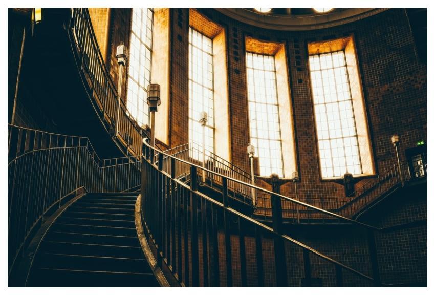 Stairwell Stairs Railing Inner Space