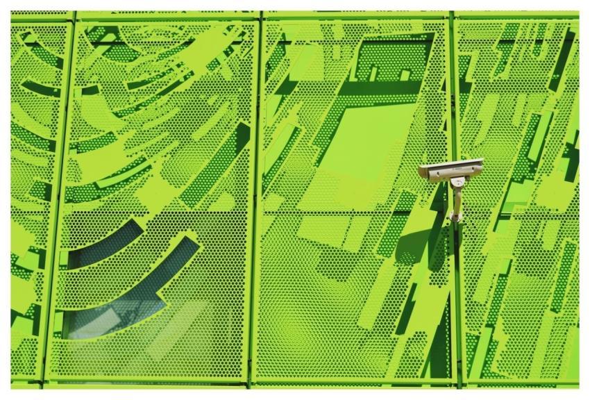 Green Wall Abstract Cctv