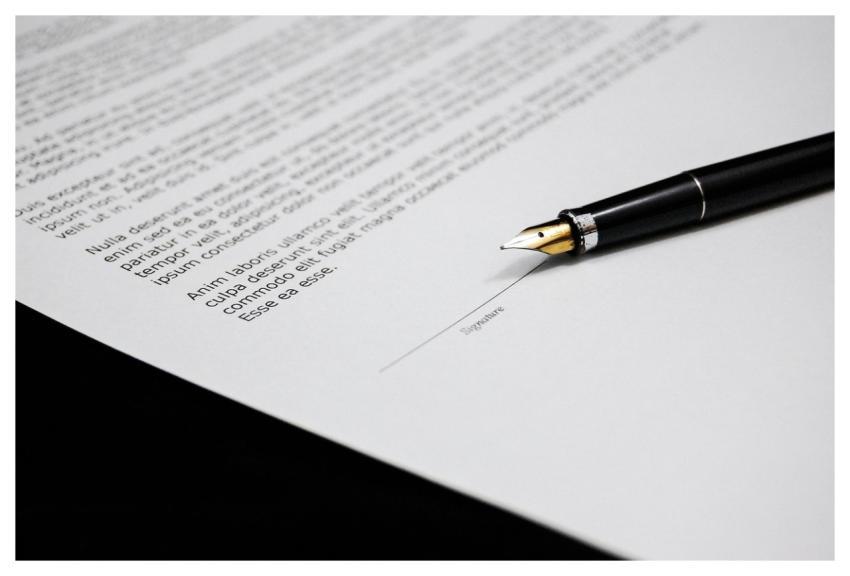 Document Agreement Documents Sign