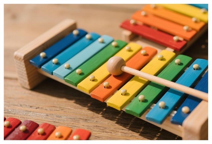 Xylophone Colorful Musical Instrument Wooden