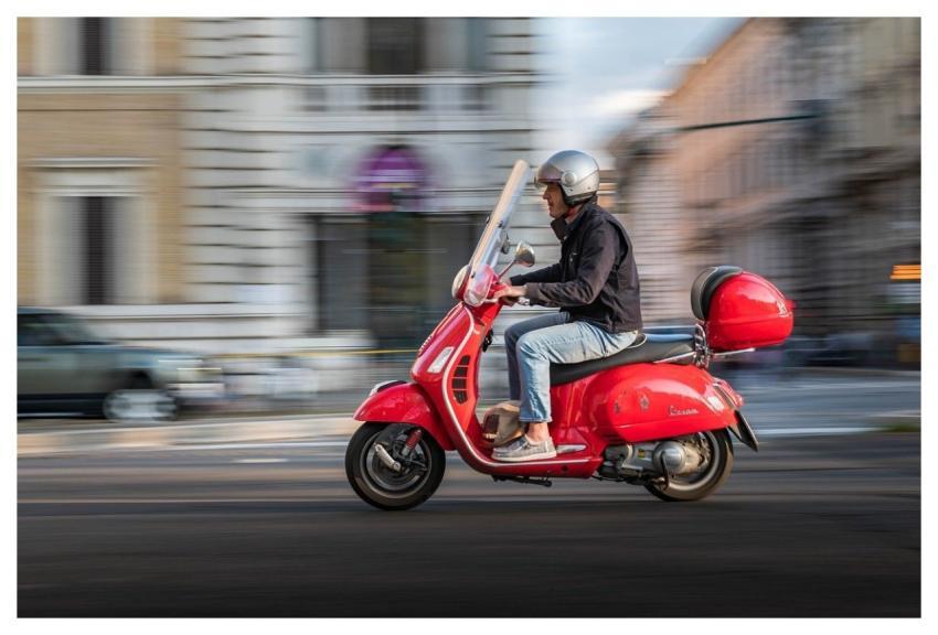 Rome Street Traffic Motorbike