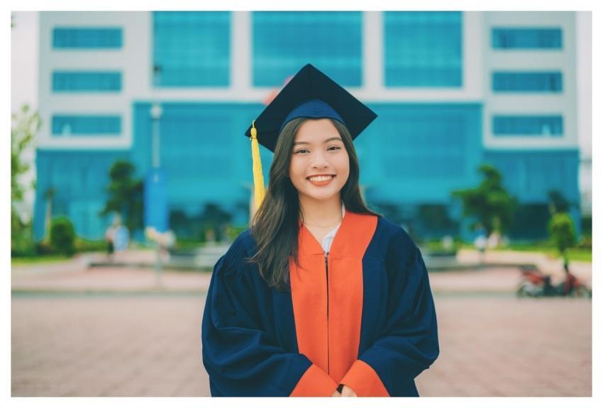 Woman Student Graduate Smile
