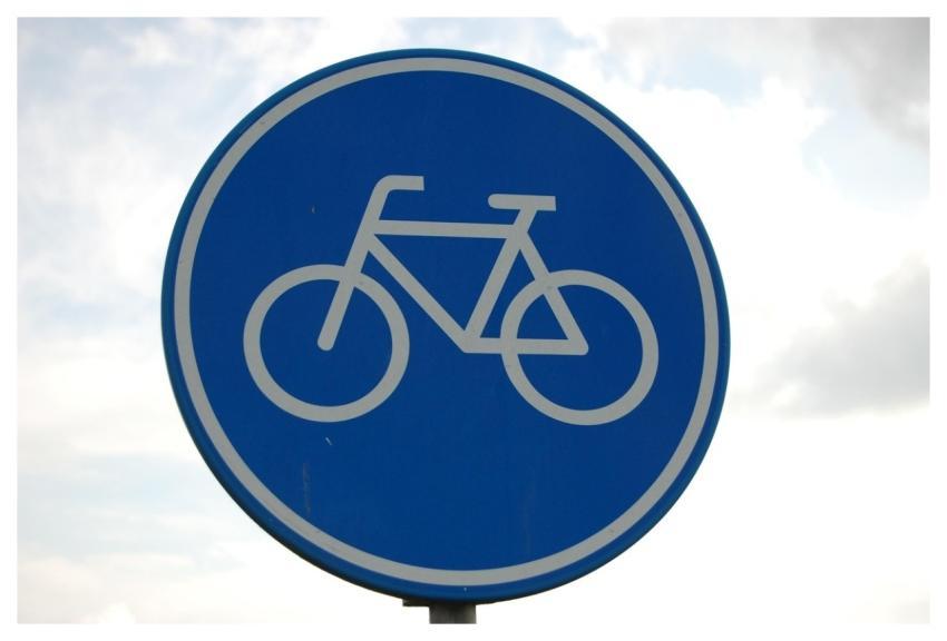 Traffic Sign Bike Path Bicycle Board