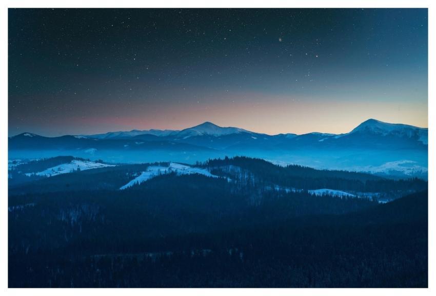 Night Mountains Sky Night Sky