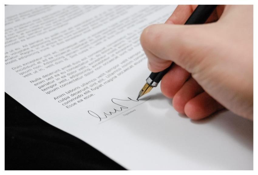 Document Agreement Documents Sign