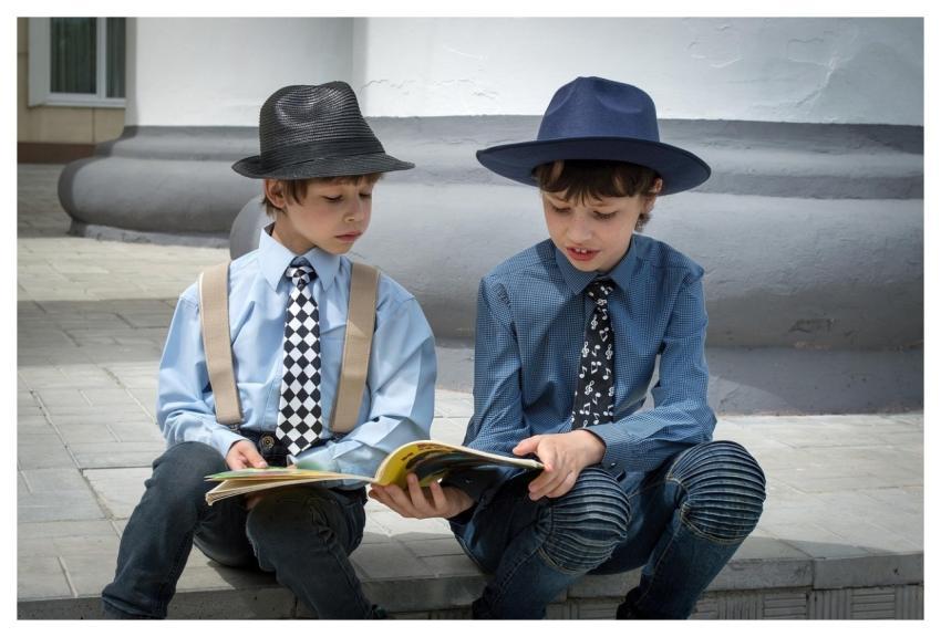Boys Book Reading Reading A Book