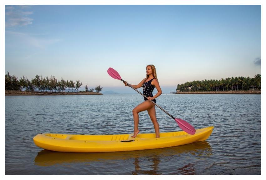 Woman Kayak Sport Swim