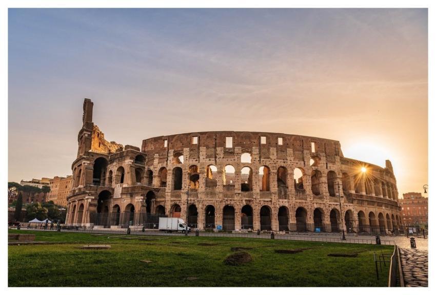 Italy Rome Colosseum Sunset