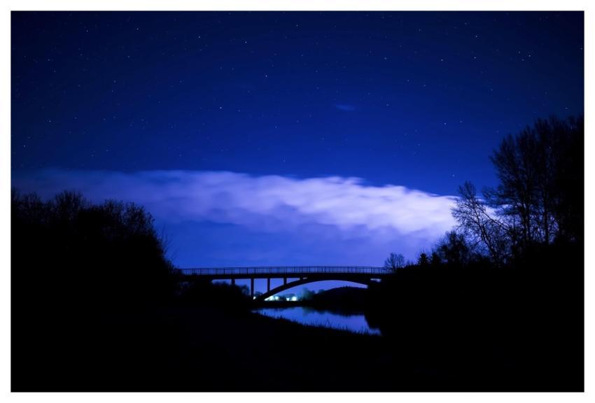 Starry Sky Night Shot Night Sky Cloud Front