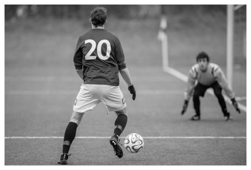 Soccer Striker Goalkeeper Football Pitch