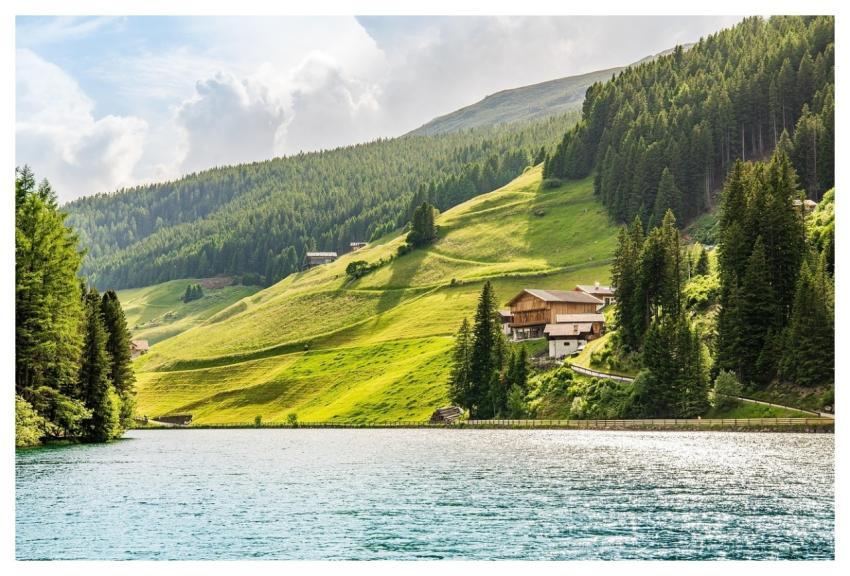 Lake Mountains House Nature