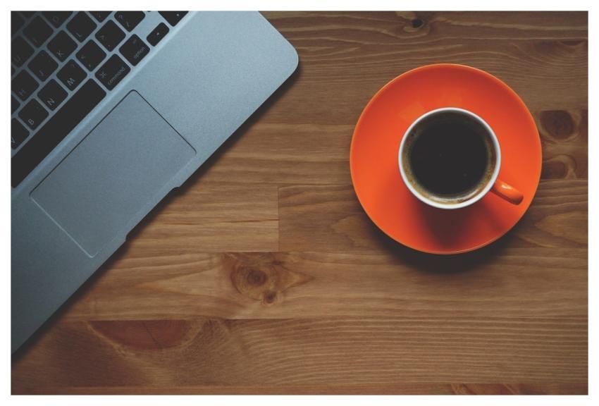 Cup Of Coffee Laptop Office Macbook