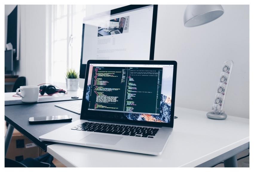 Computer Laptop Tech Blue Computer