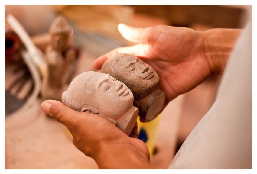 Buddha Statue Head Figure