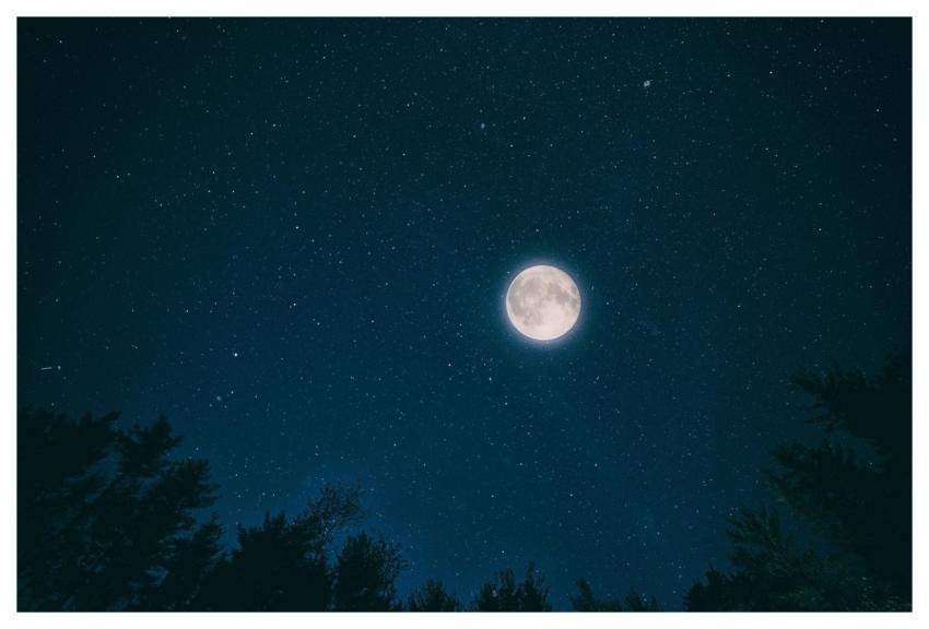 Night Sky Moon Dark