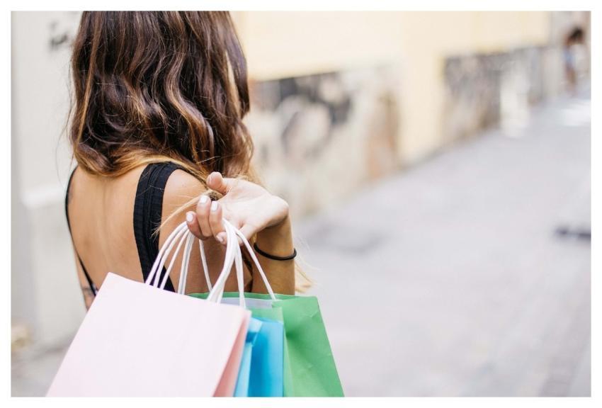 Happy Holidays Woman Shopping Lifestyle