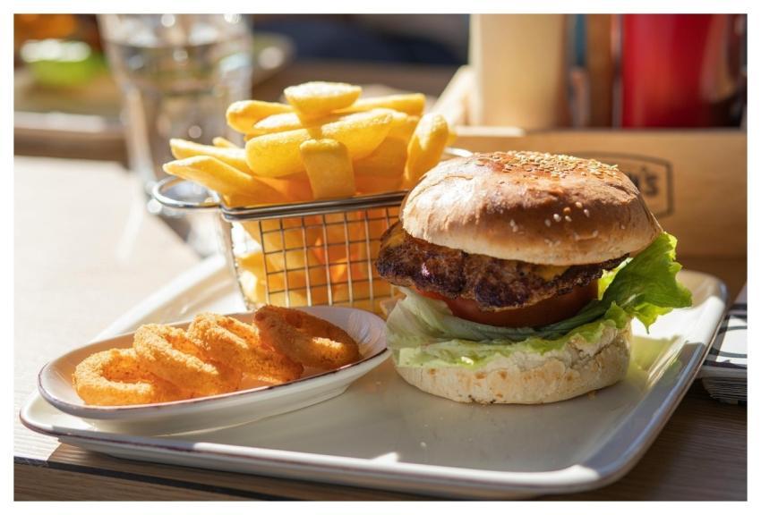 Fast Food Hamburger Lunch French Fries