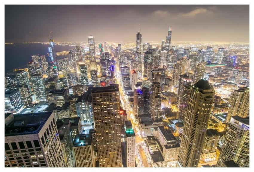 Chicago Chicago Skyline Skyscrapers City