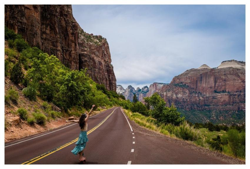 Road Highway Path Mountains