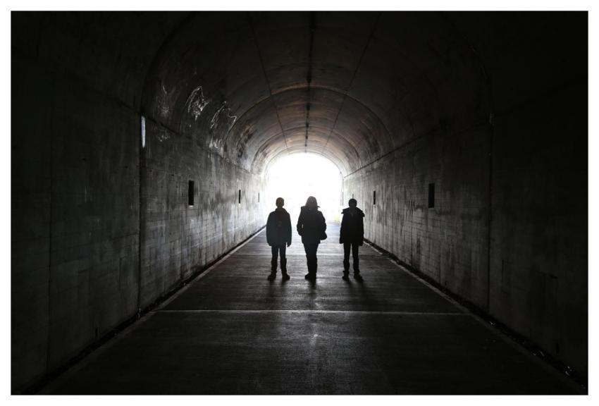 Tunnel Family People Persons