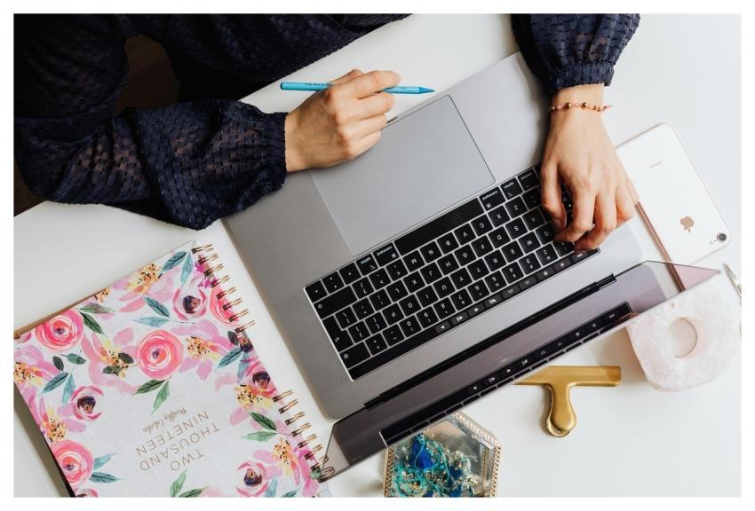 Laptop Technology Book Woman