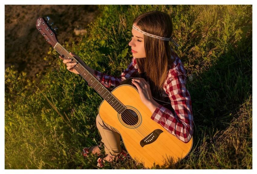 Girl Guitar Music Melody