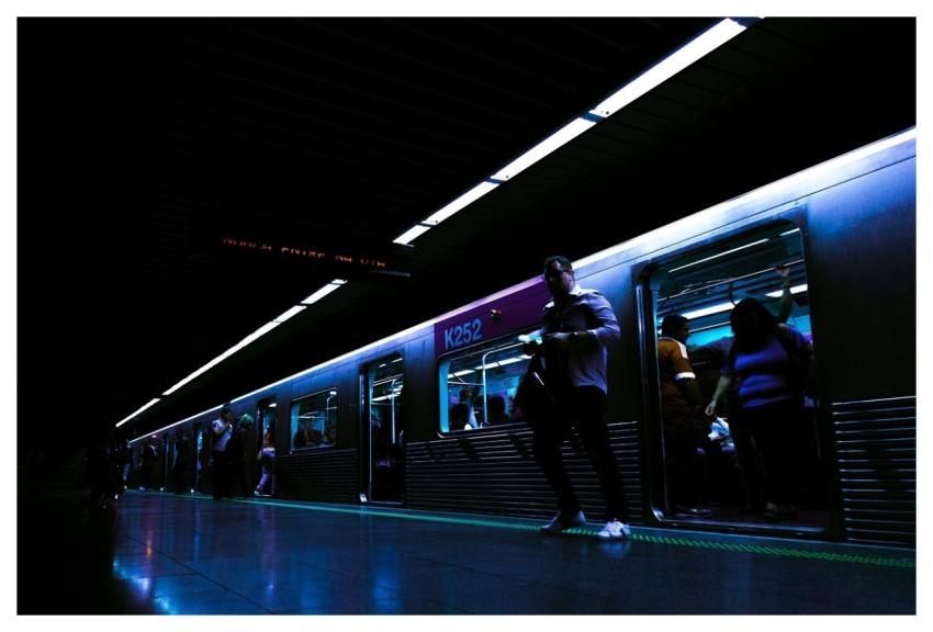 Train Passenger Subway Station People