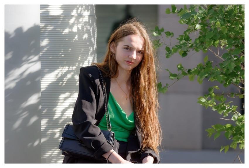 Woman Outdoors Sunny Girlie