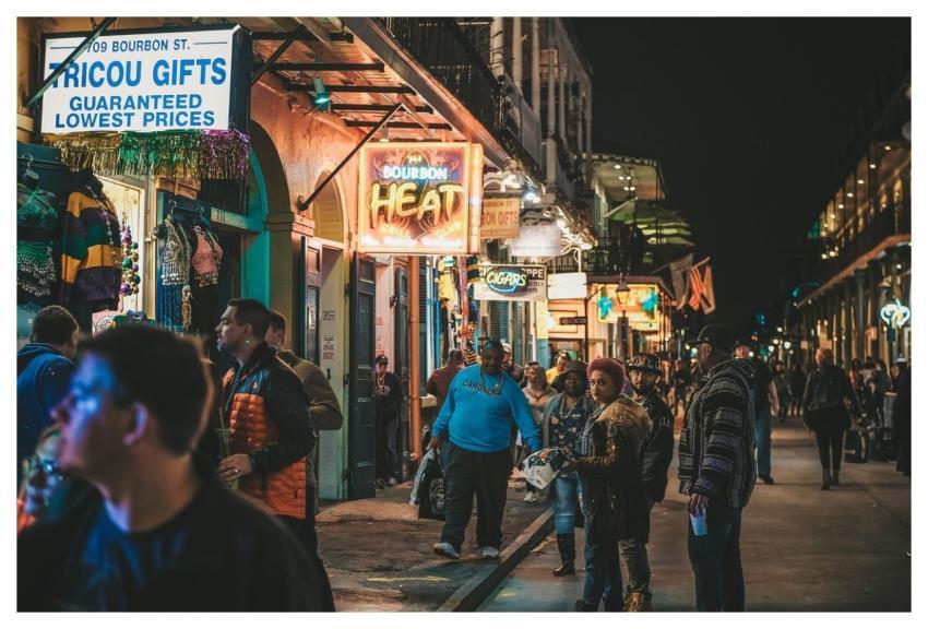 Street Night Market People