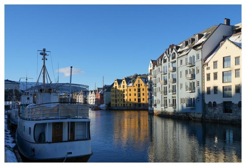 Norway Winter Houses Atlantic