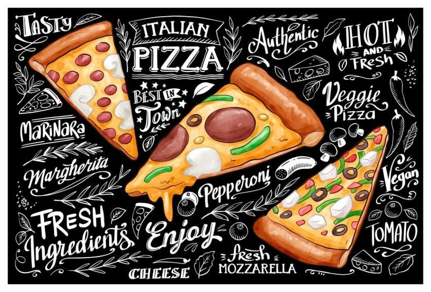 Pizza Slice Italian Meal